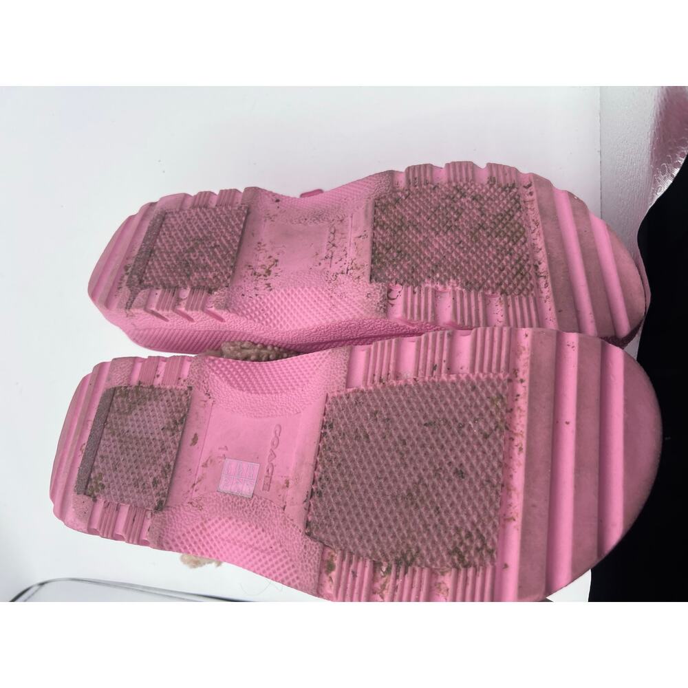 Coach Pink Shearling-Lined Clogs, size 11 - Picture 7 of 7